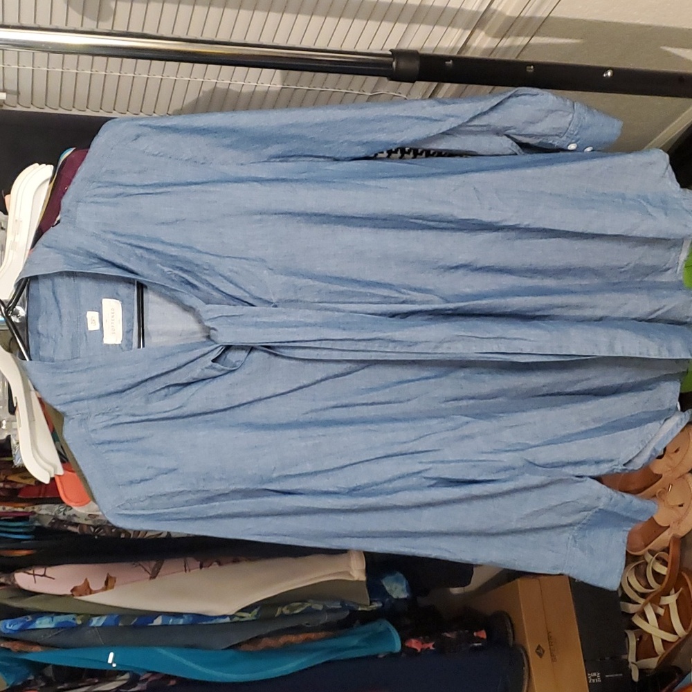 Loft The Softened Shirt, Denim